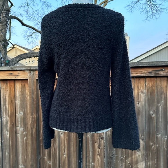 INC Black Boucle Knit Sweater - Picture 7 of 9